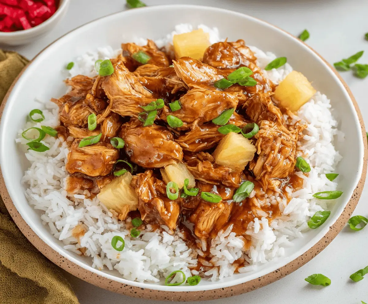Easy Sweet Hawaiian Crockpot Chicken Recipe