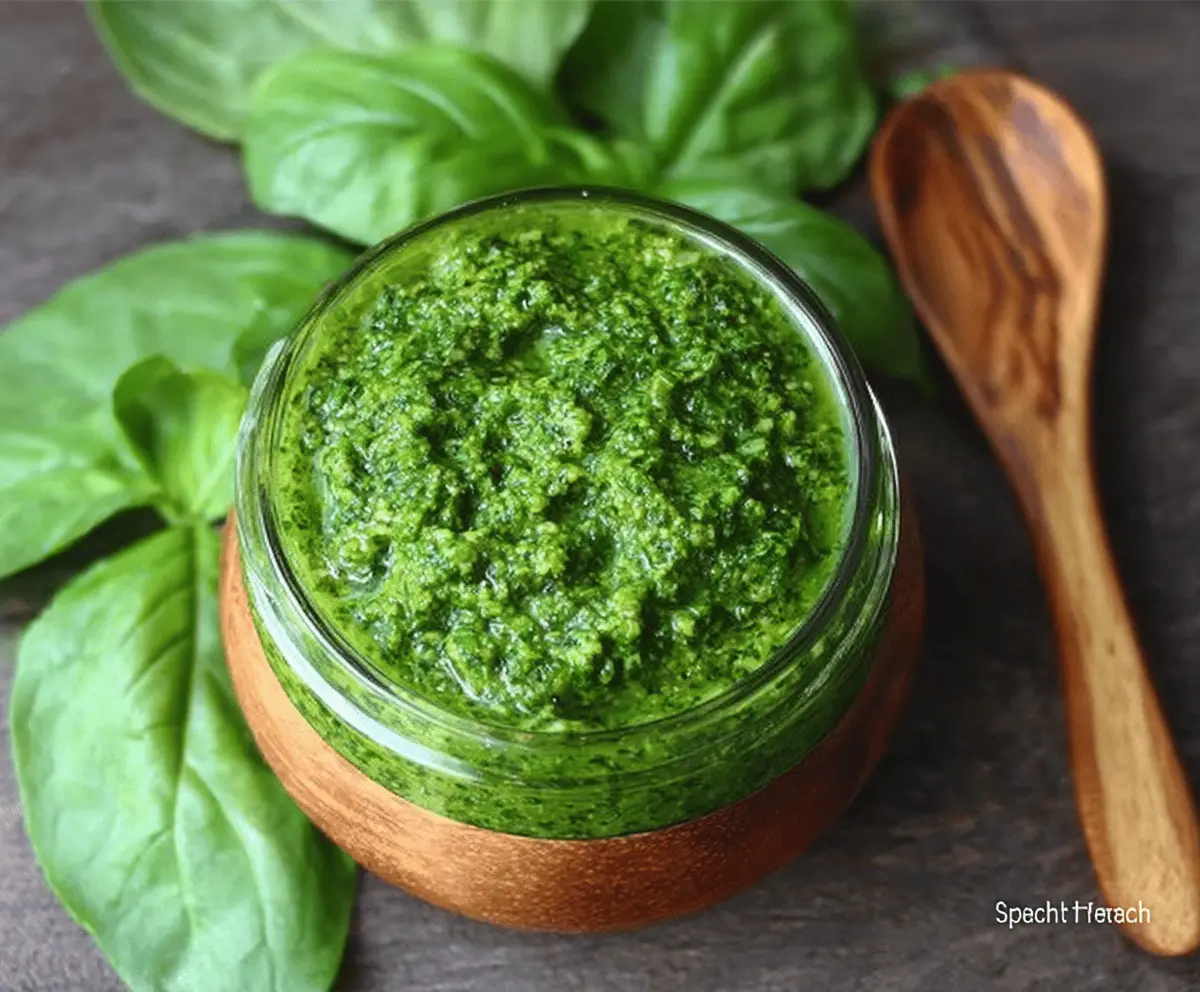 Easy Spinach and Basil Pesto Recipe Without Nuts
