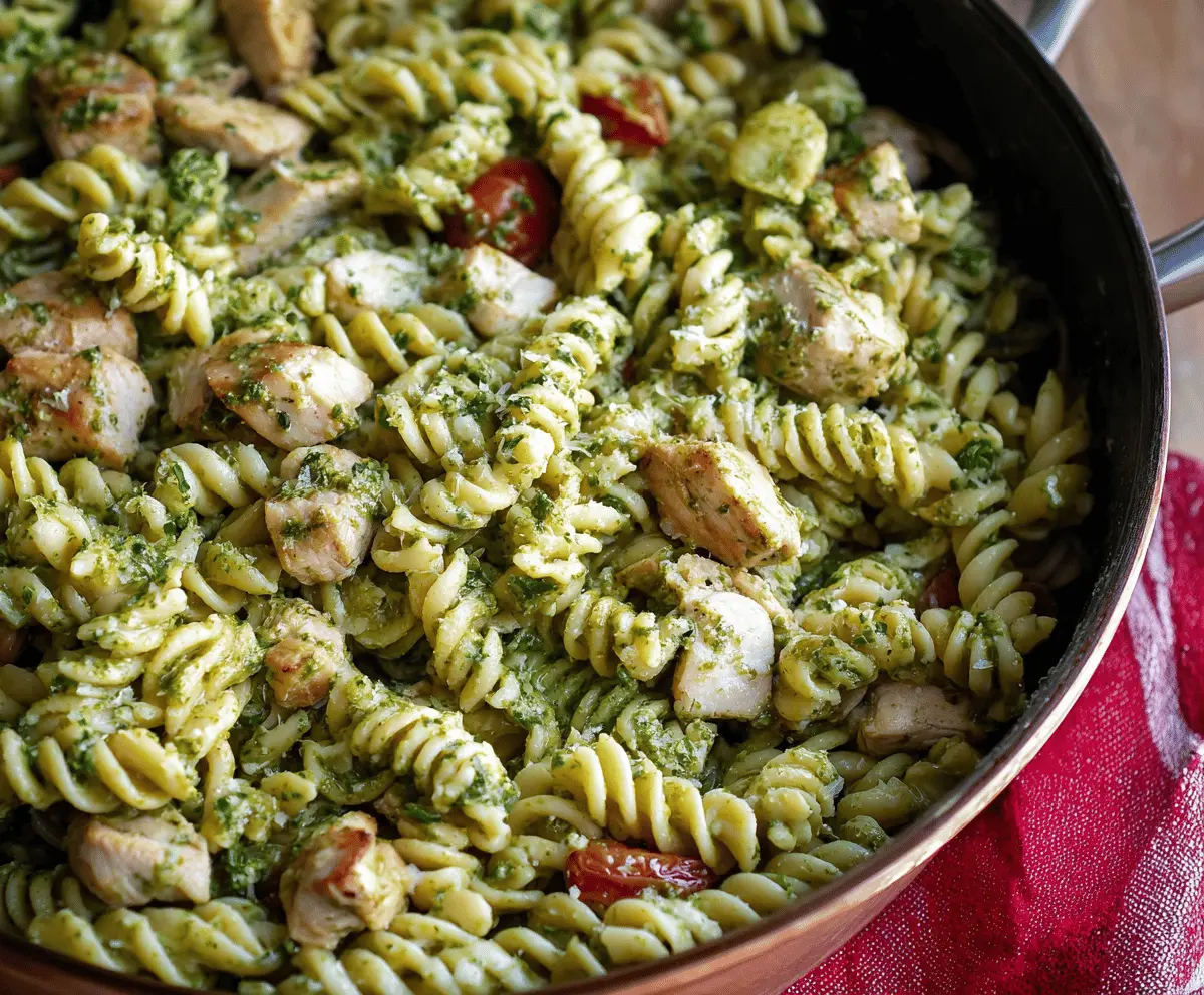 Easy 30-Minute Pesto Chicken Pasta Recipe