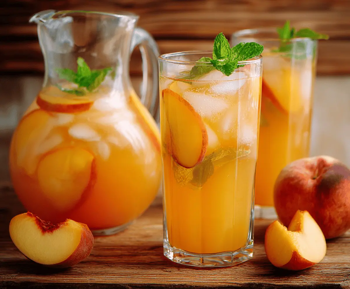 Refreshing Homemade Peach Lemonade Recipe for Summer
