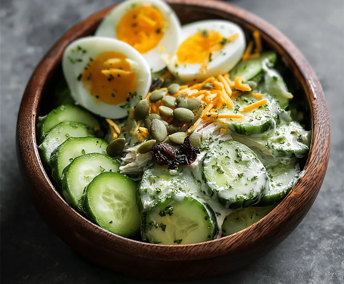 Refreshing Cucumber Snack Bowl Recipe