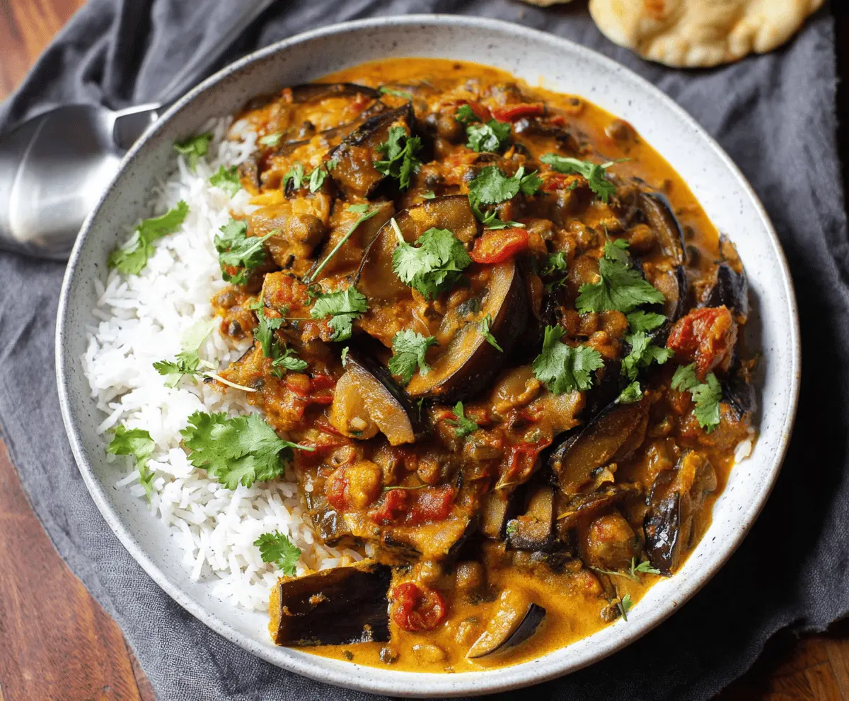 Creamy Aubergine Curry Recipe for Easy Dinner