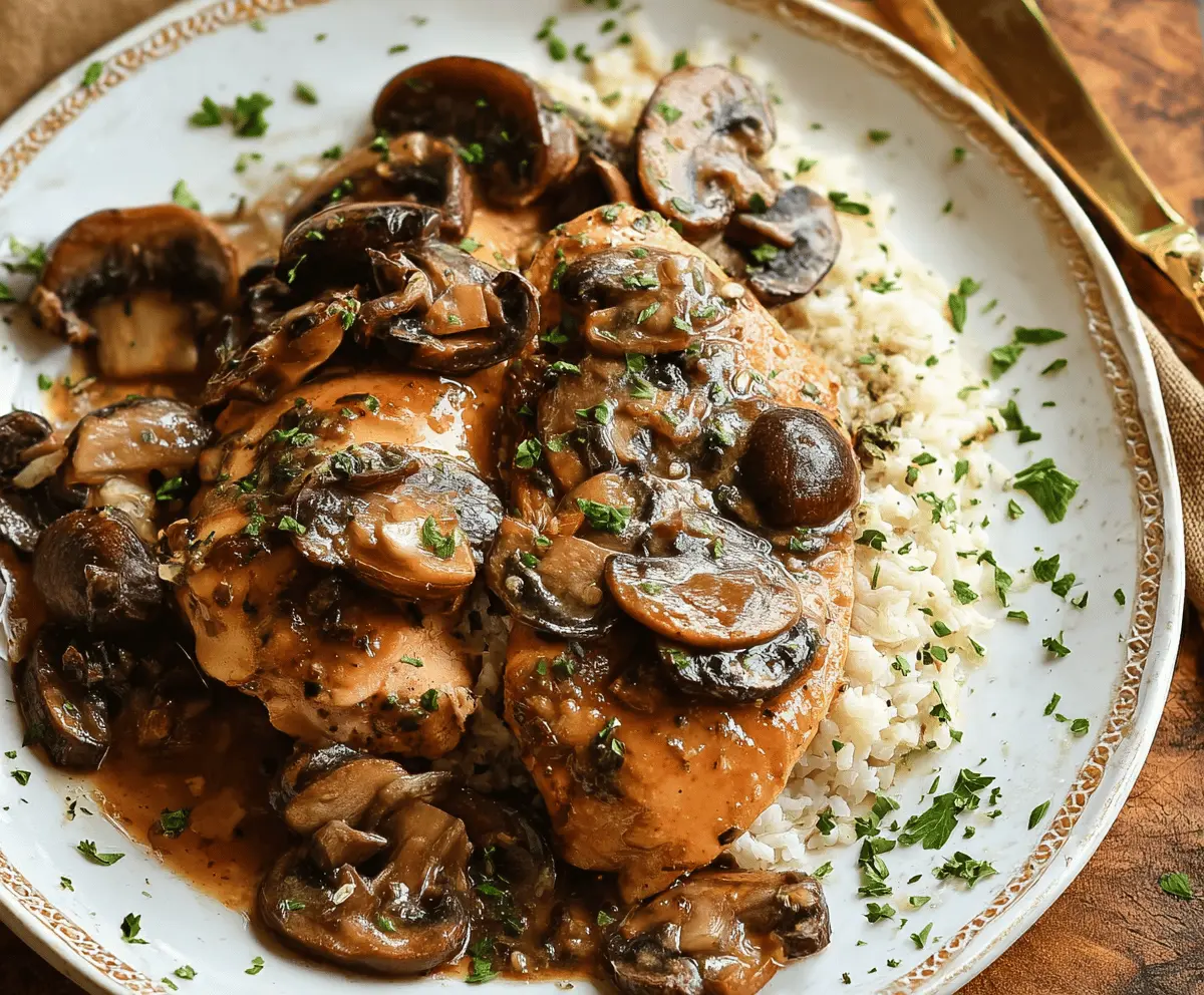 Easy Slow Cooker Chicken Marsala Recipe