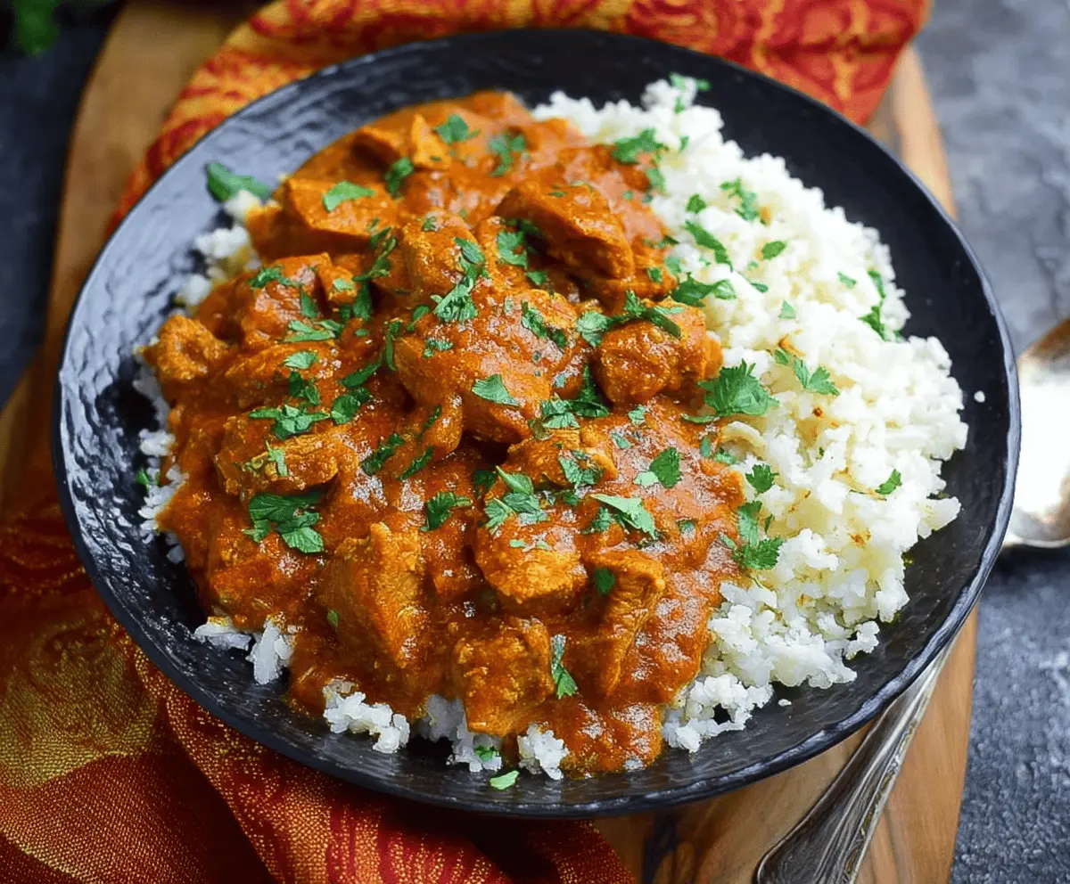 Easy Slow Cooker Butter Chicken Recipe