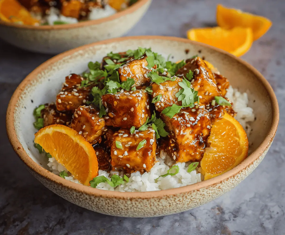 Vegan Orange Tofu