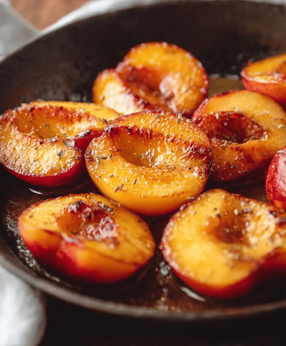 Caramelized Skillet Peaches