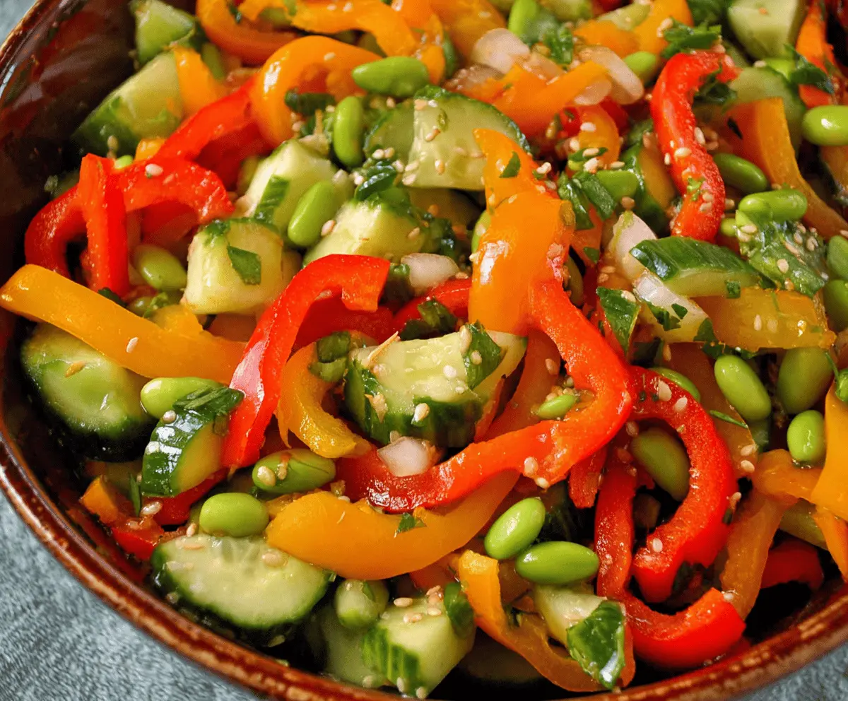 Cucumber And Sweet Pepper Salad