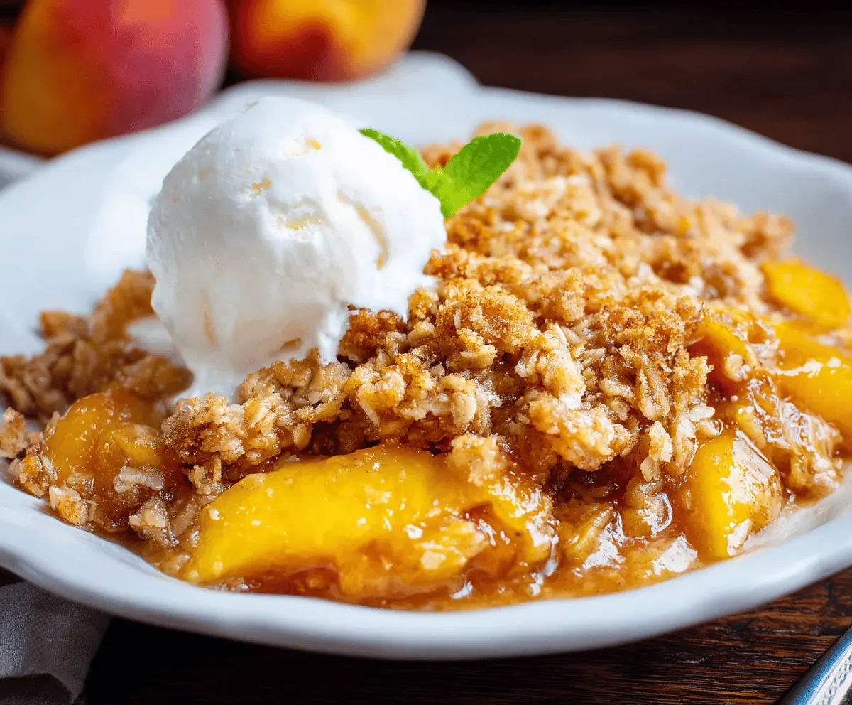 Peach Crisp Recipe