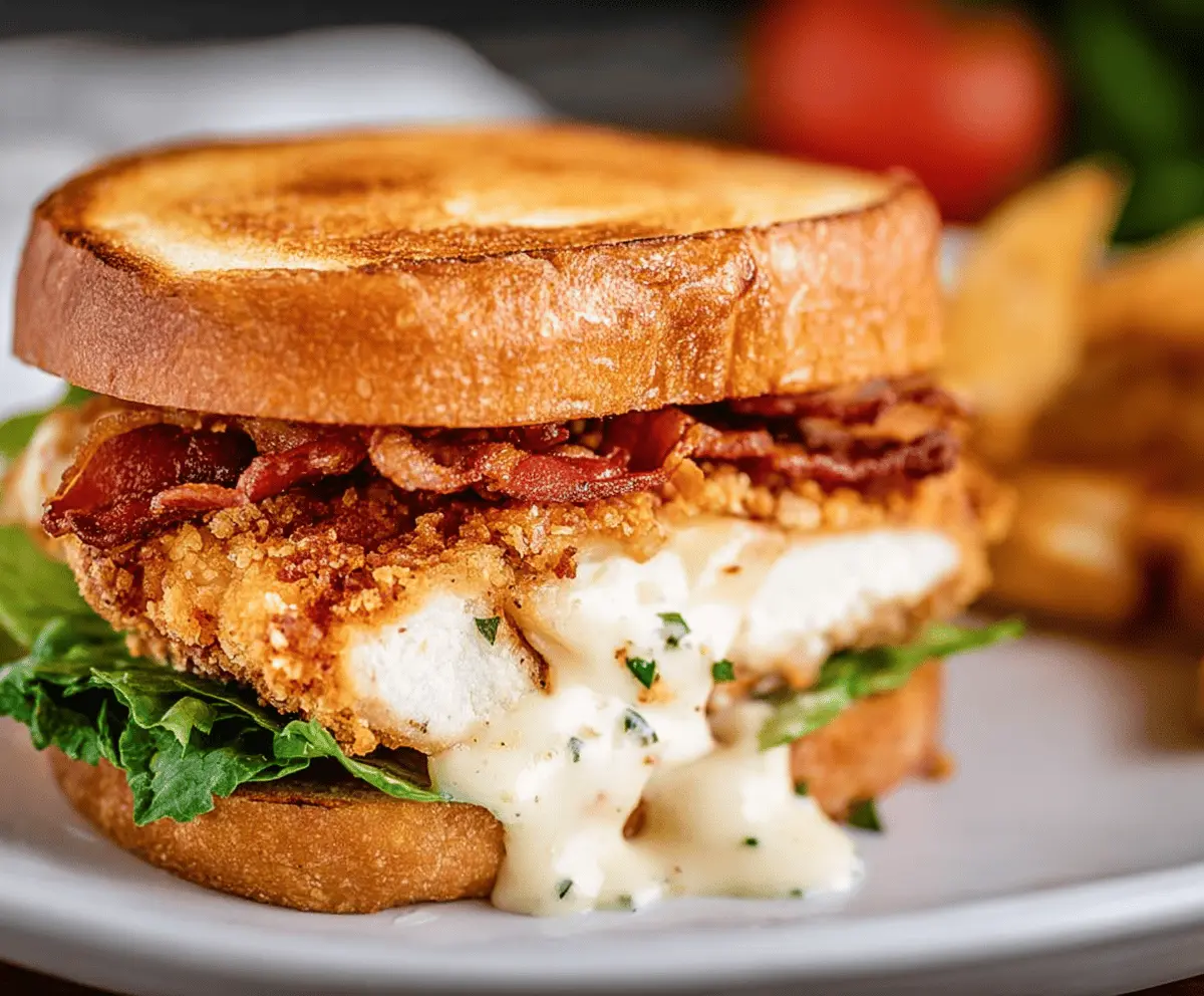 Crispy Bacon Ranch Chicken Melt
