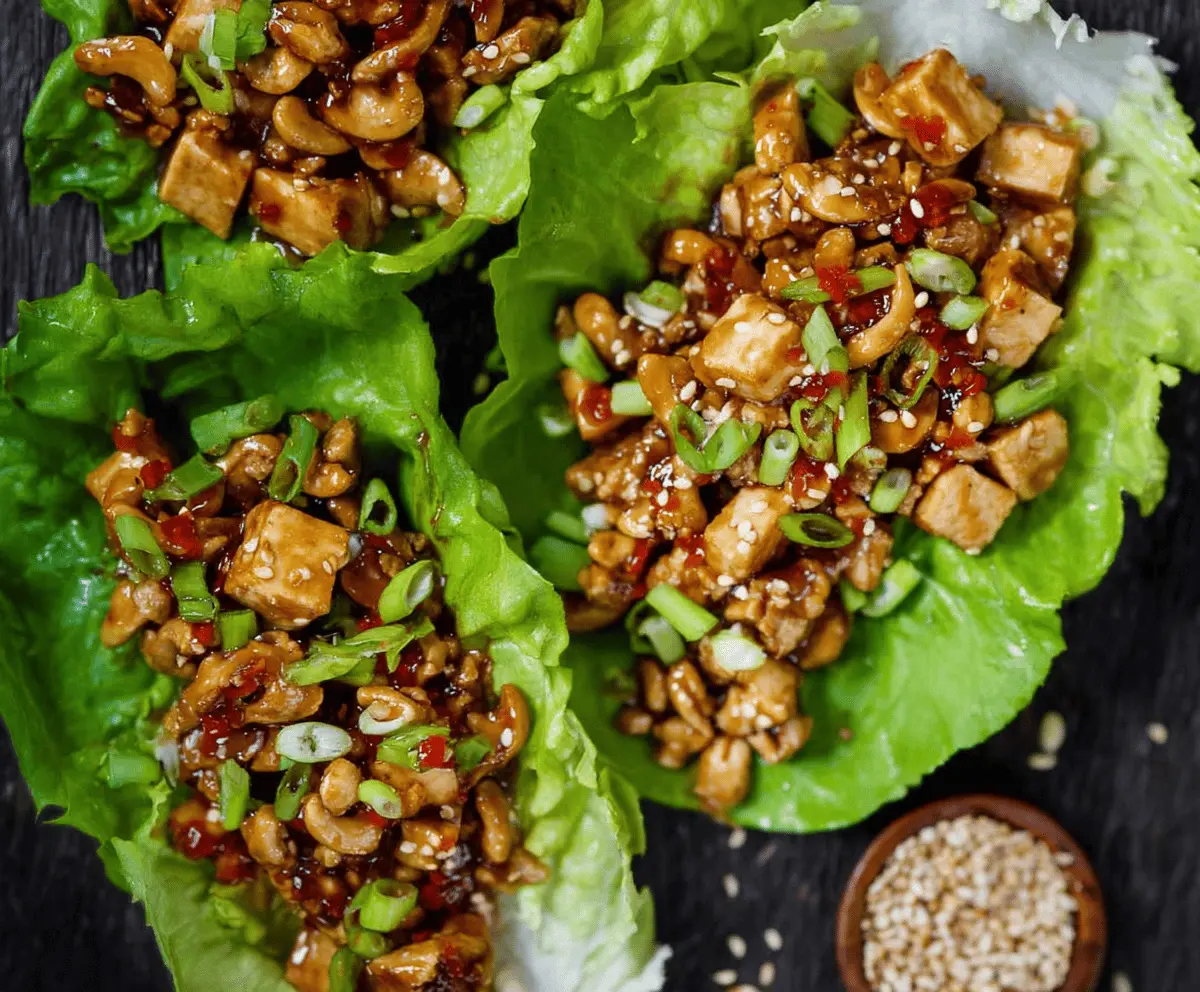 Tofu Lettuce Wraps Recipe