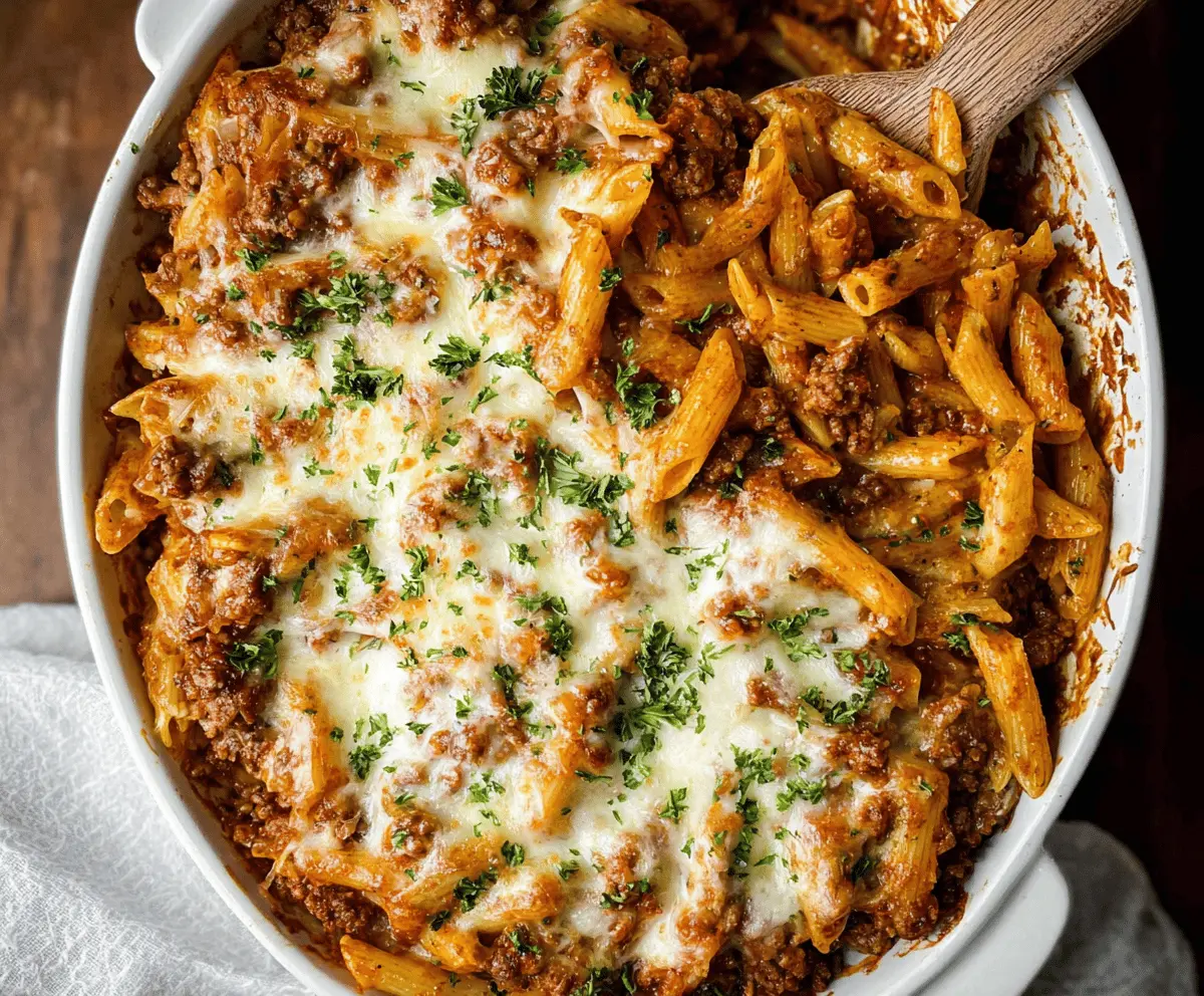 Baked Ziti with Ground Beef