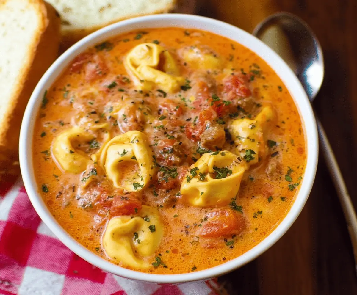 Crockpot Tortellini Soup