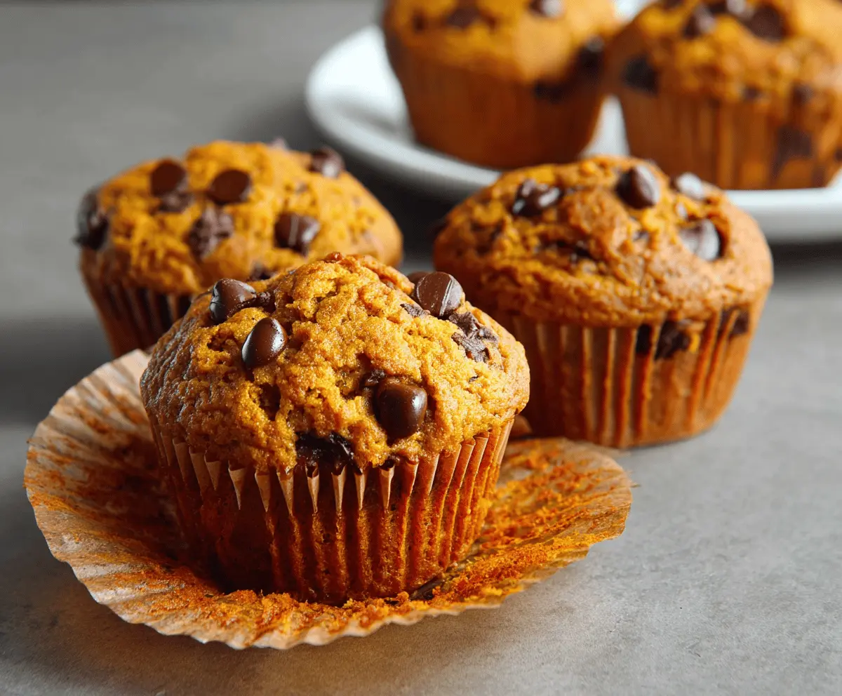 Pumpkin Chocolate Chip Muffins