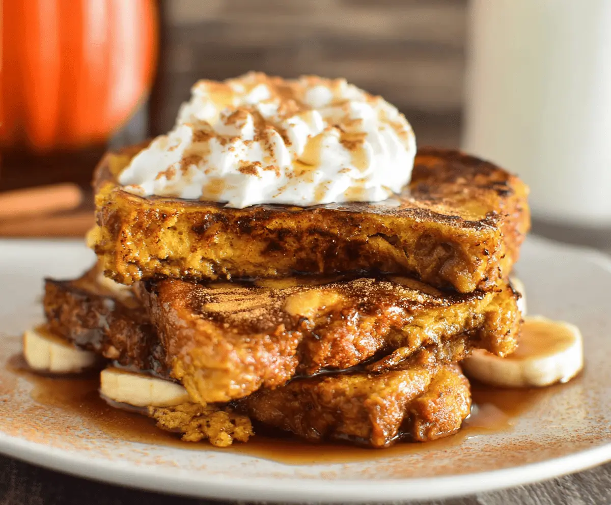 Pumpkin Pie French Toast