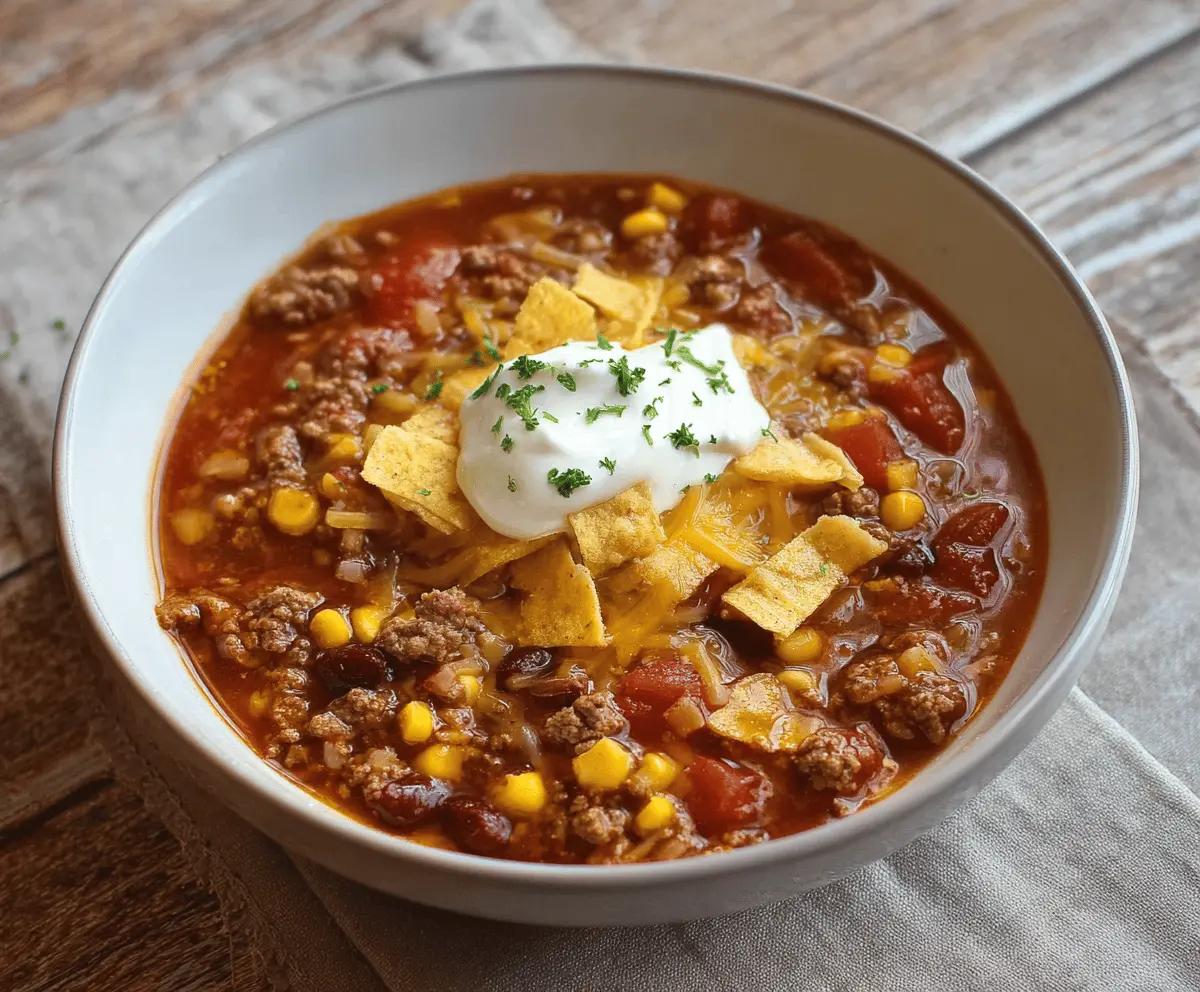 Slow Cooker Taco Soup