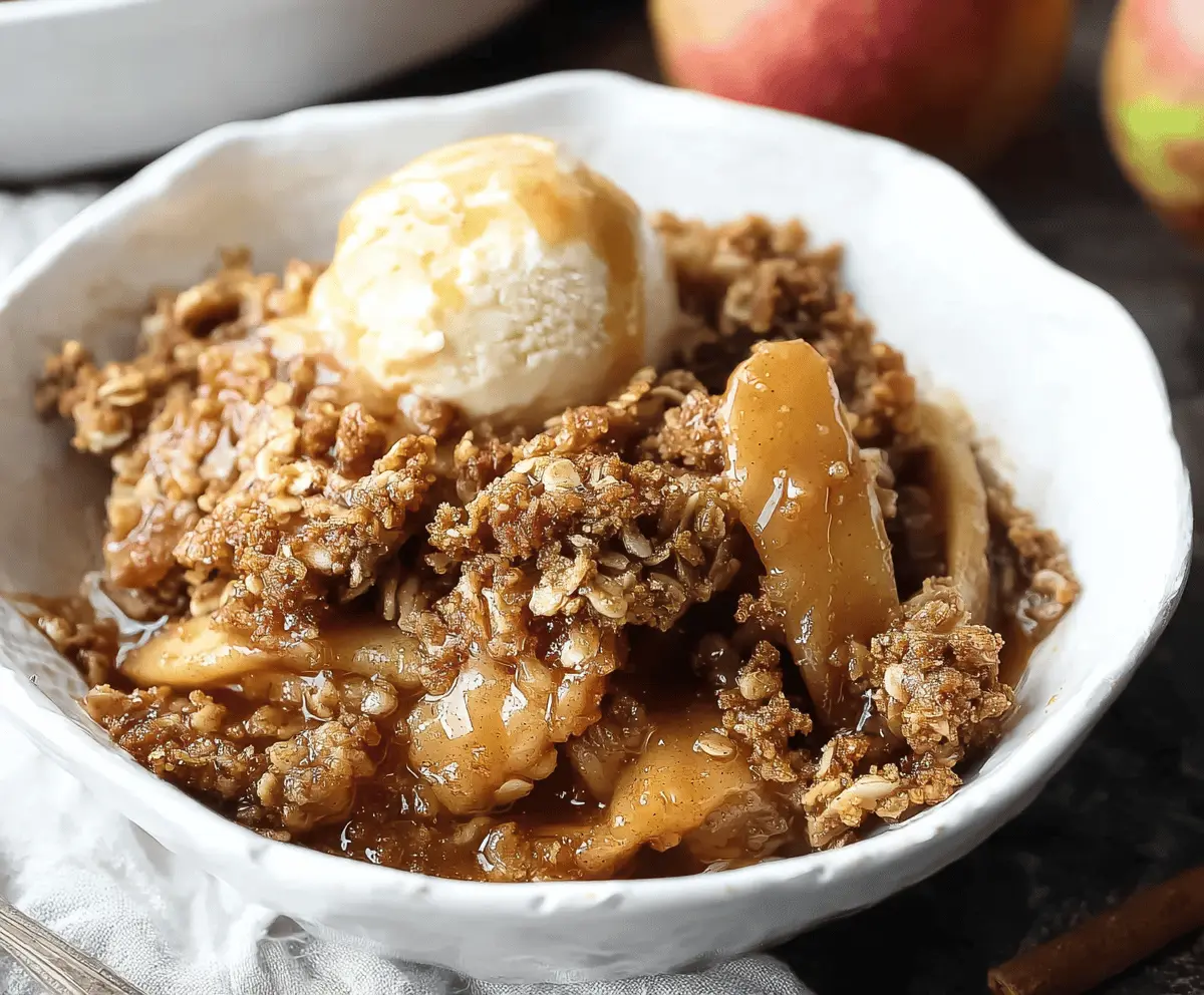 Apple Crisp with Oat Streusel 