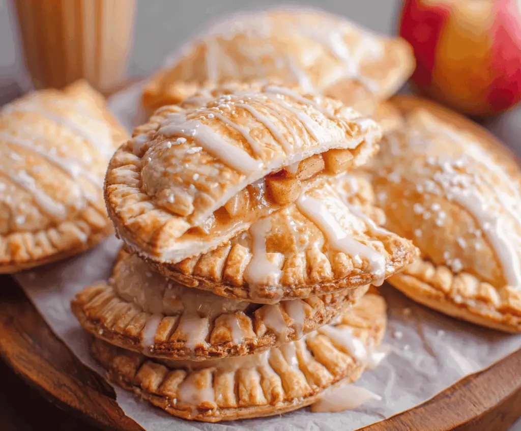 Delicious homemade apple hand pies with golden crust and sweet apple filling, perfect for a comforting dessert or snack.