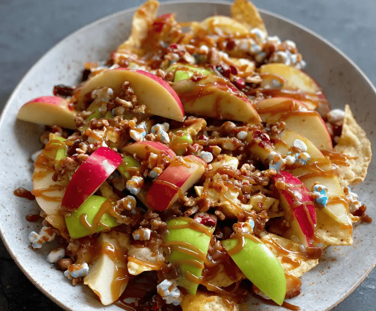 Caramel Apple Nachos