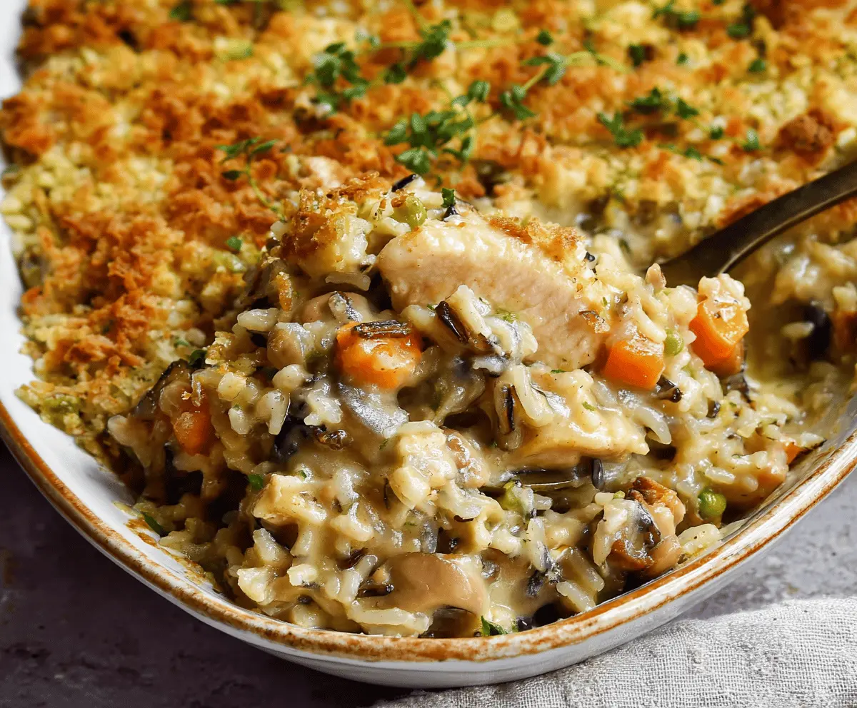 Chicken Wild Rice Casserole