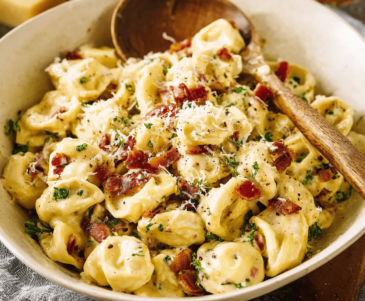 Creamy Tortellini Carbonara 