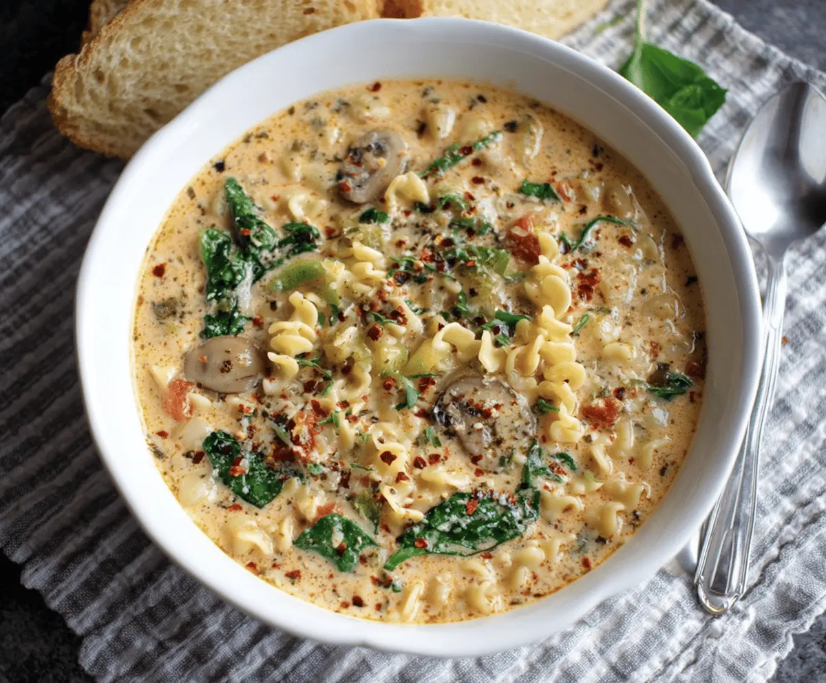 Best Creamy Vegetarian Lasagna Soup Recipe - Easy & Delicious