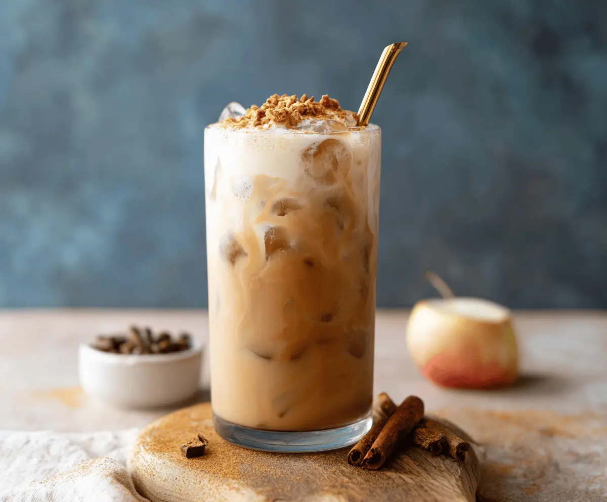 Iced Apple Crisp Cream Chai Latte