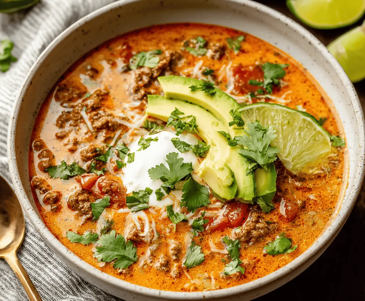 Keto Taco Soup