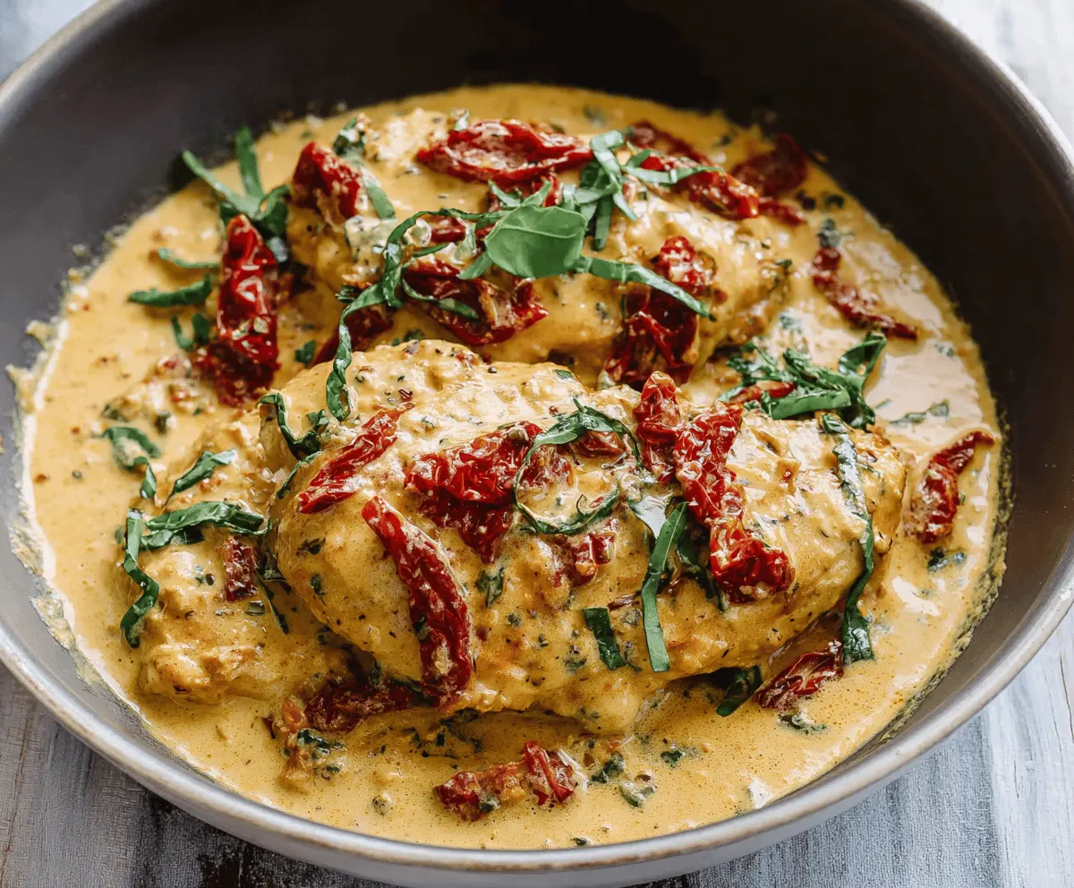 Marry Me Chicken with Creamy Sun-Dried Tomato Sauce