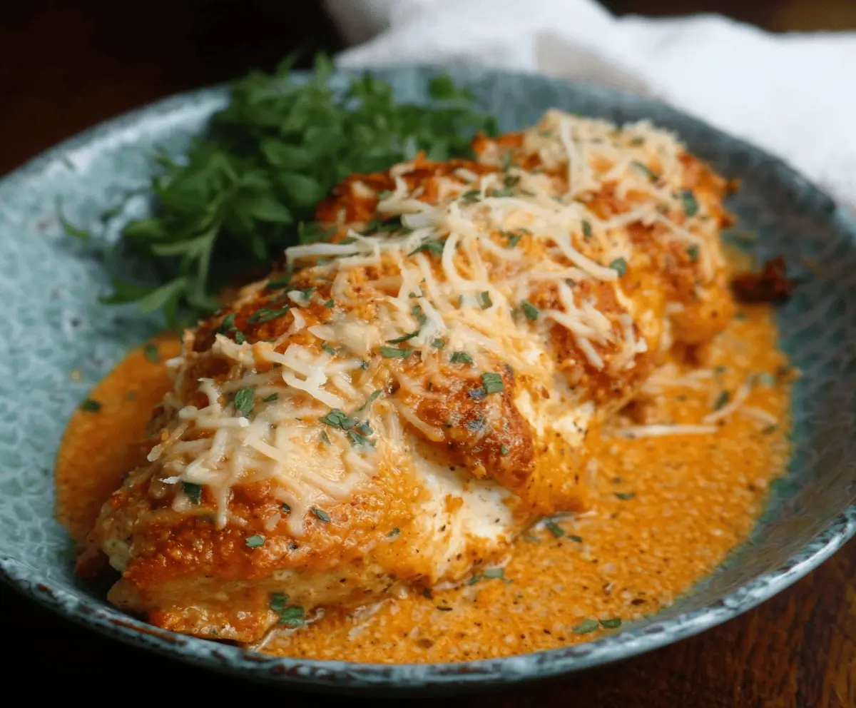 Pumpkin Parmesan Chicken Skillet