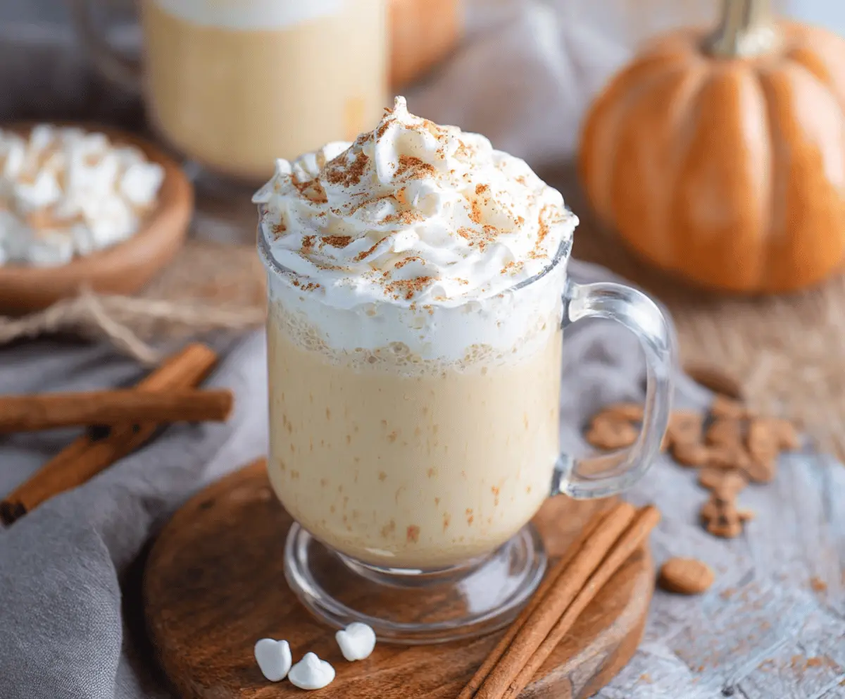 Pumpkin Spice White Hot Chocolate