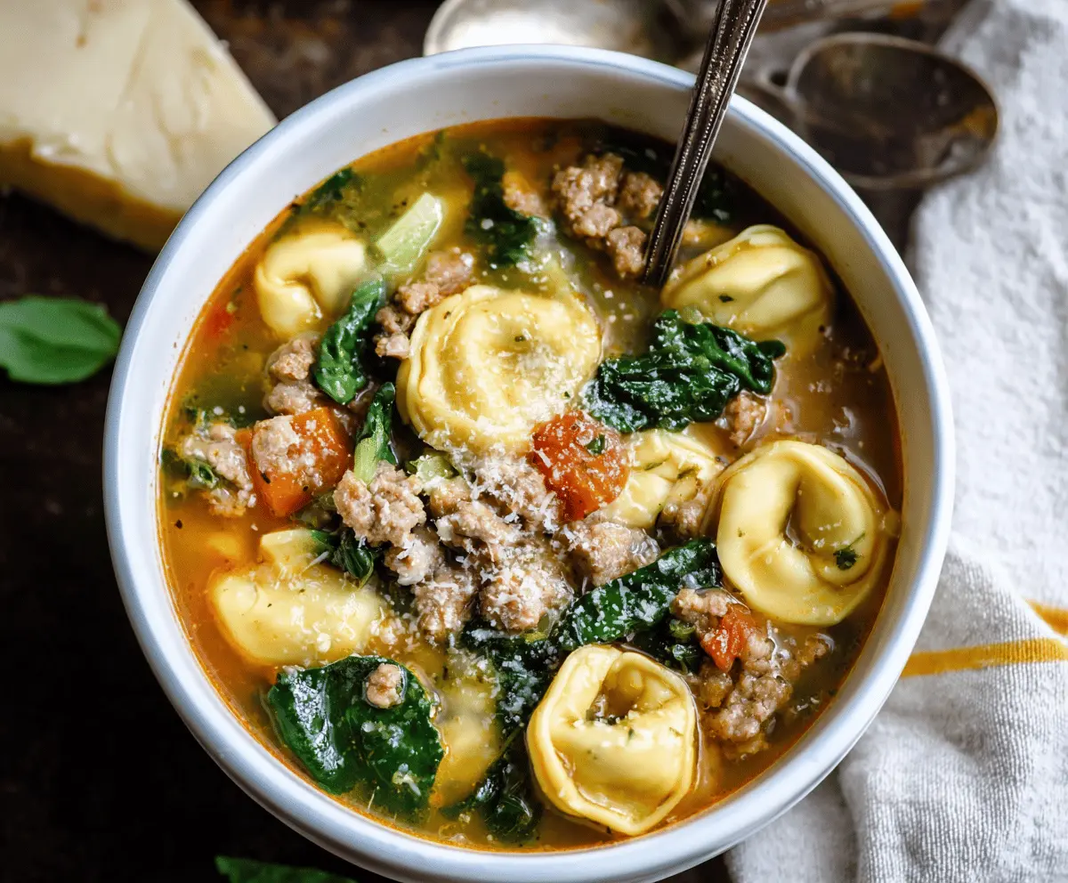 Sausage Tortellini Soup