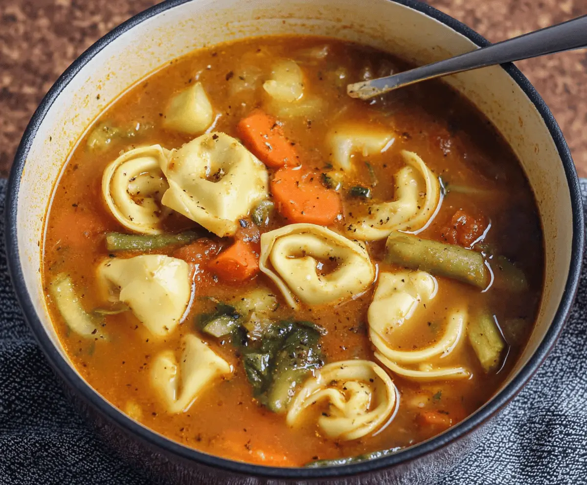 Vegetable Tortellini Soup
