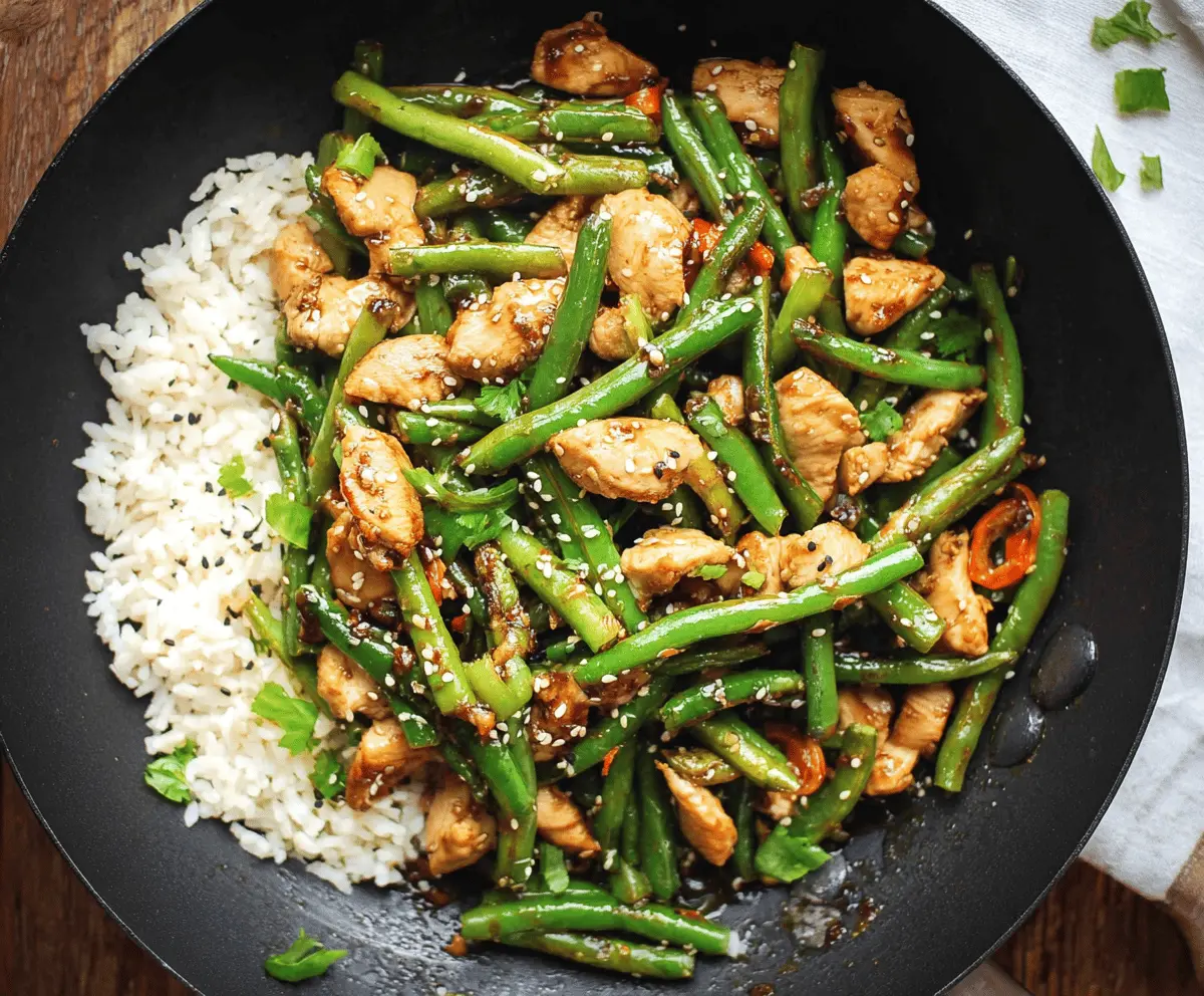Quick & Easy 30-Minute Chicken and Green Bean Stir-Fry Recipe