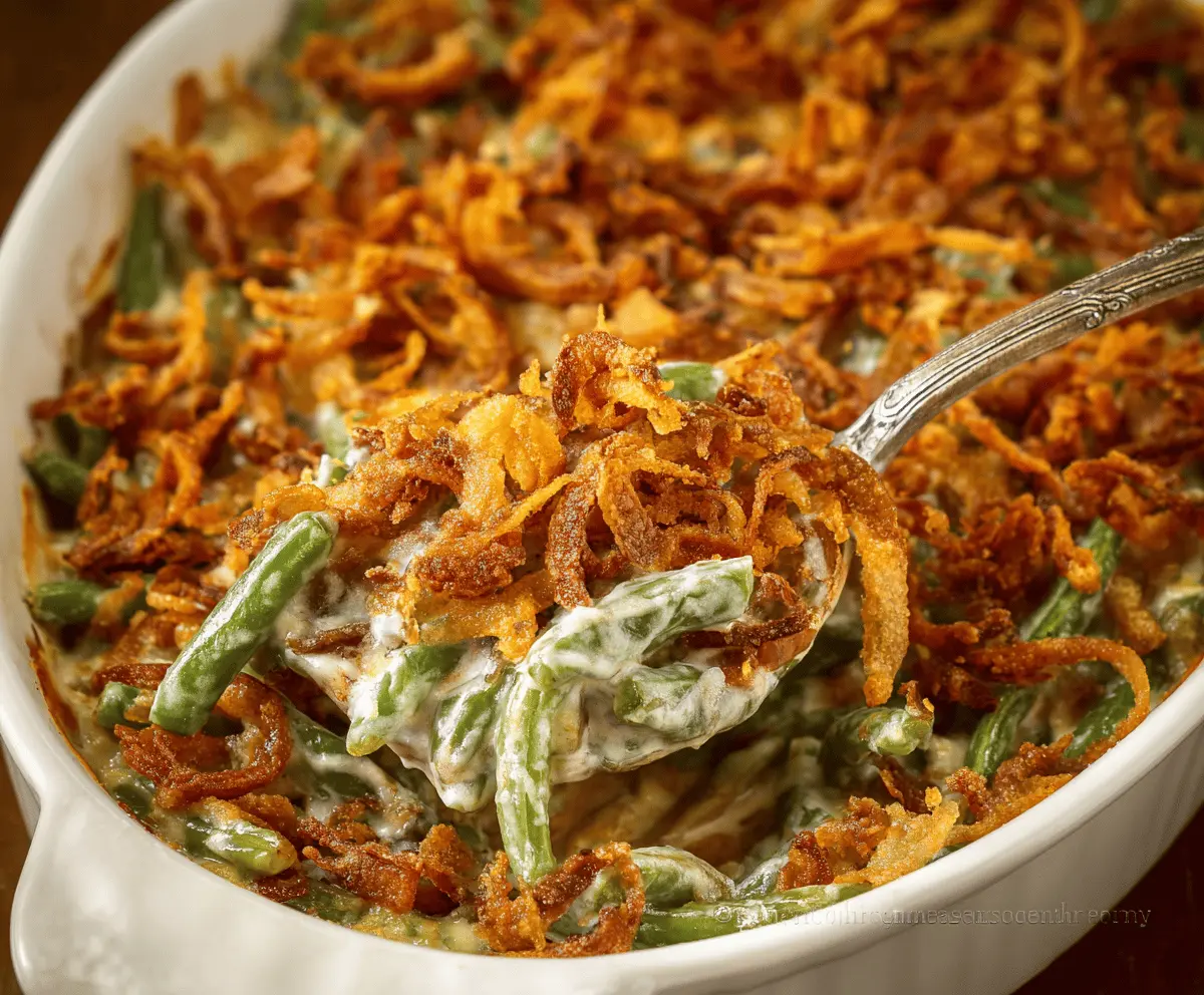 Classic Green Bean Casserole Recipe – Easy & Delicious