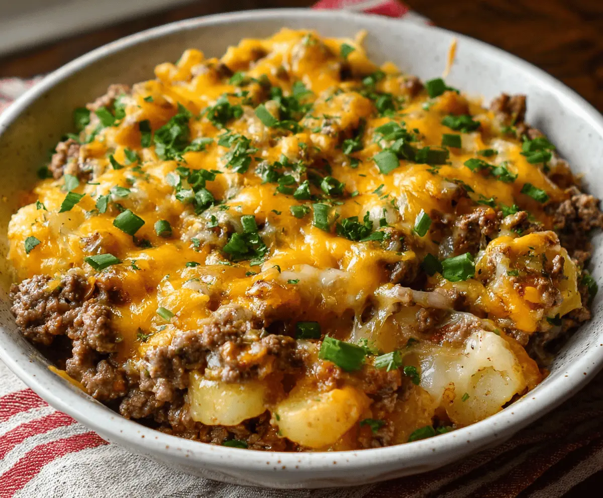 Easy and Hearty Hobo Casserole with Ground Beef Recipe