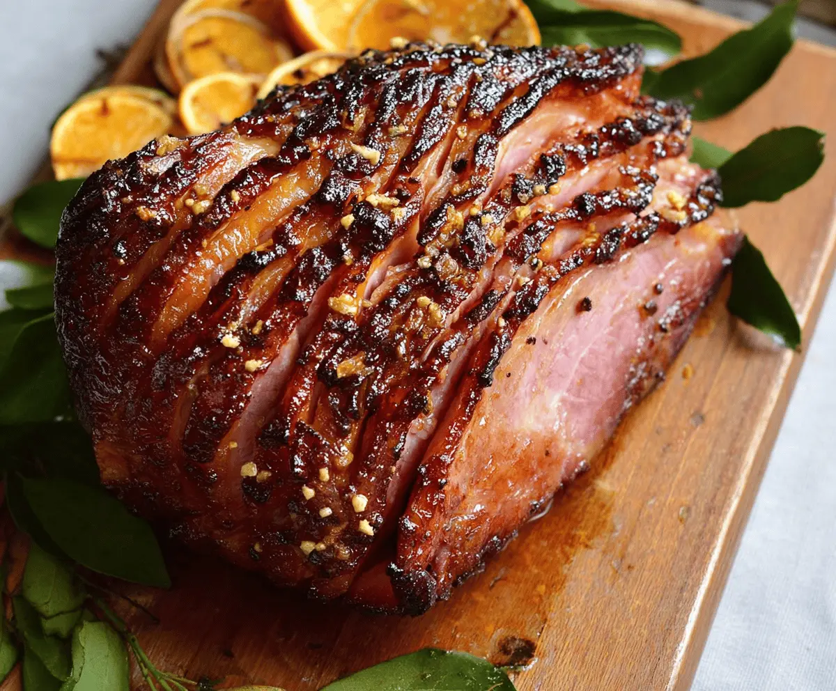 Easy Honey Garlic Spiral Ham Recipe – Sweet & Flavorful