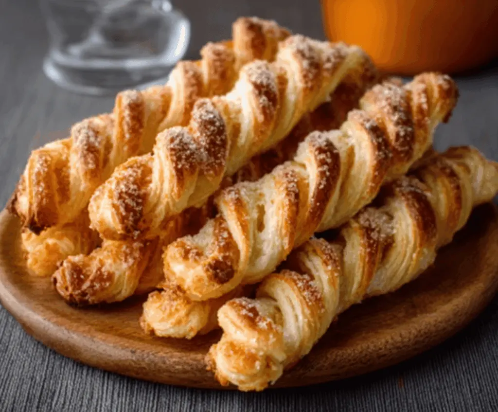 Delicious homemade pumpkin pie twists with golden, flaky crust and spiced pumpkin filling, perfect for fall desserts and holiday treats.