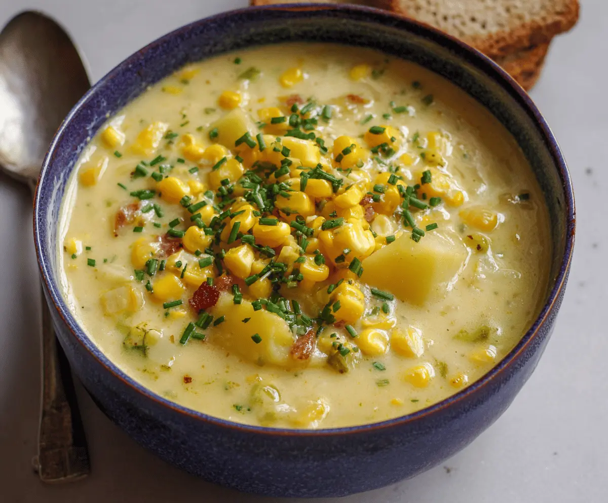 Easy Sweet Corn and Potato Chowder Recipe for Cozy Comfort
