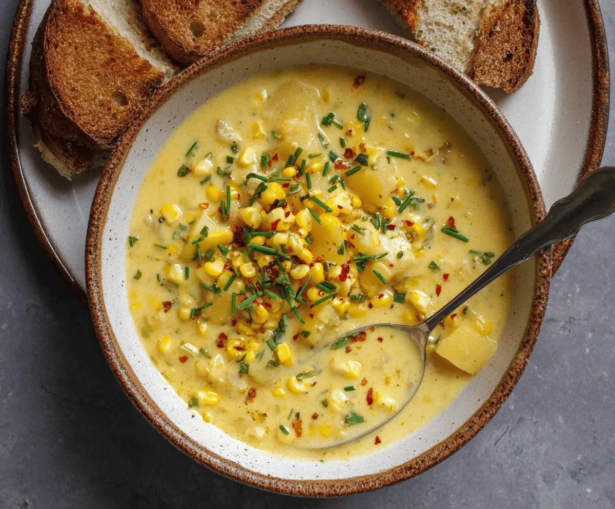 Easy Sweet Corn and Potato Chowder Recipe for Cozy Comfort