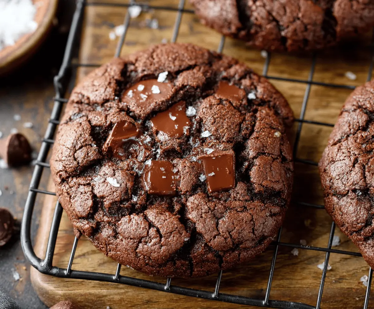Bakery-Style Double Chocolate Chip Cookies