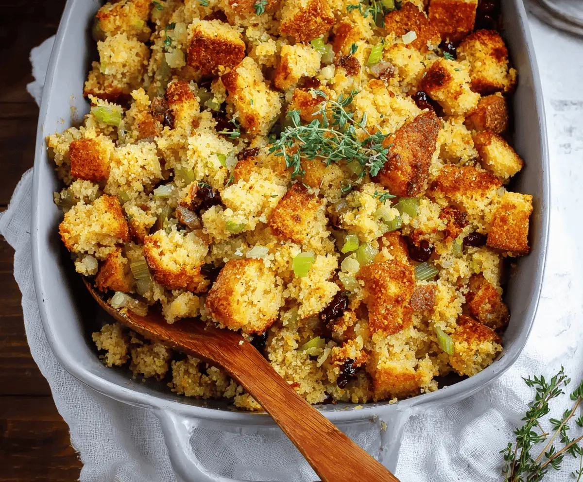 Easy Cornbread Stuffing Recipe