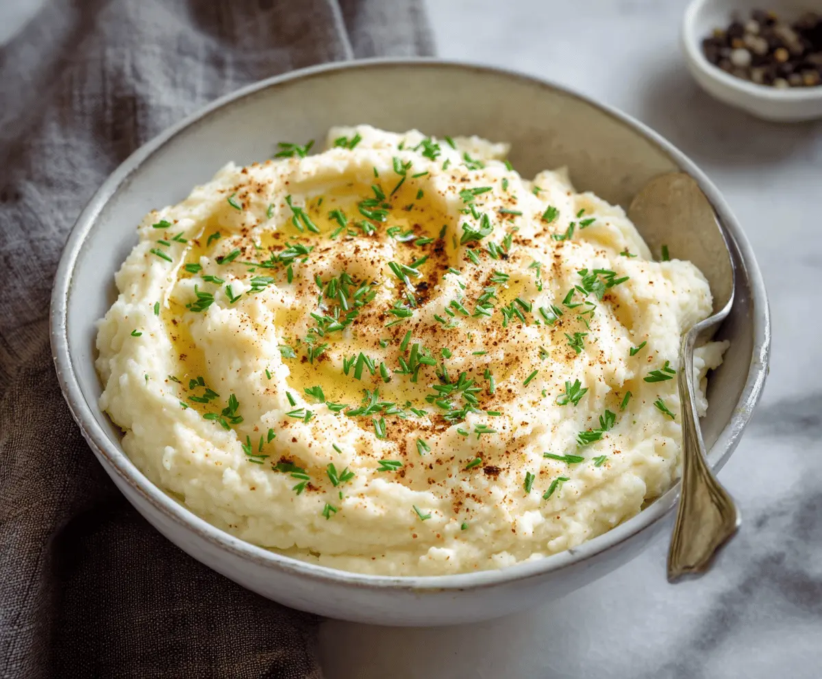 Creamy Mashed Cauliflower Recipe