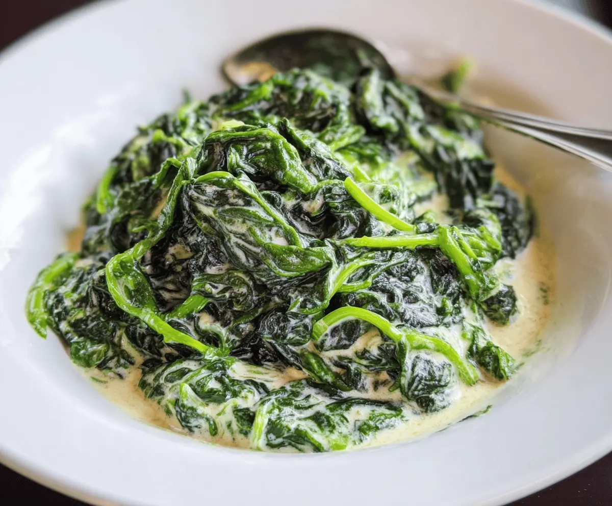 Easy Keto Creamed Spinach Recipe