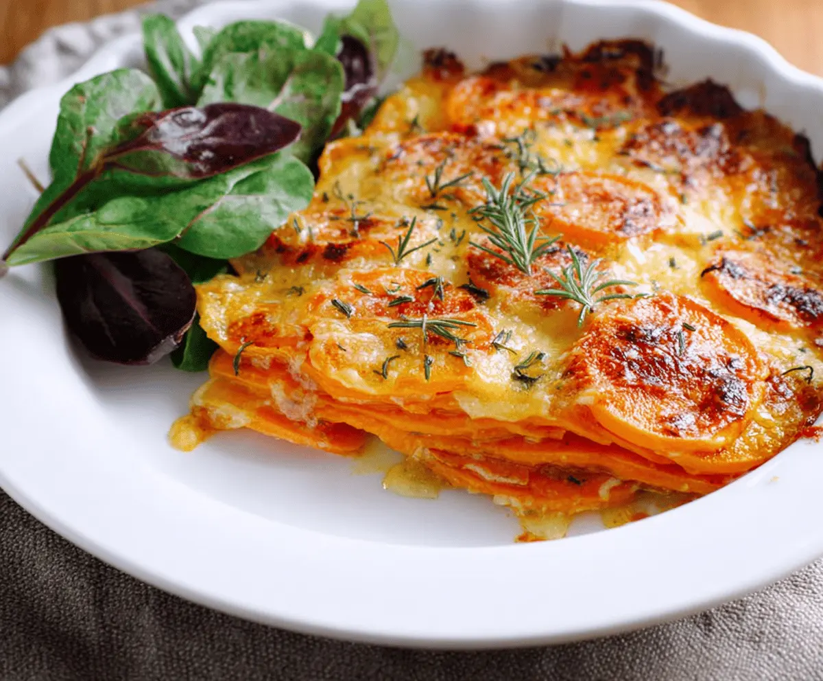 Easy Sweet Potato Gratin Recipe
