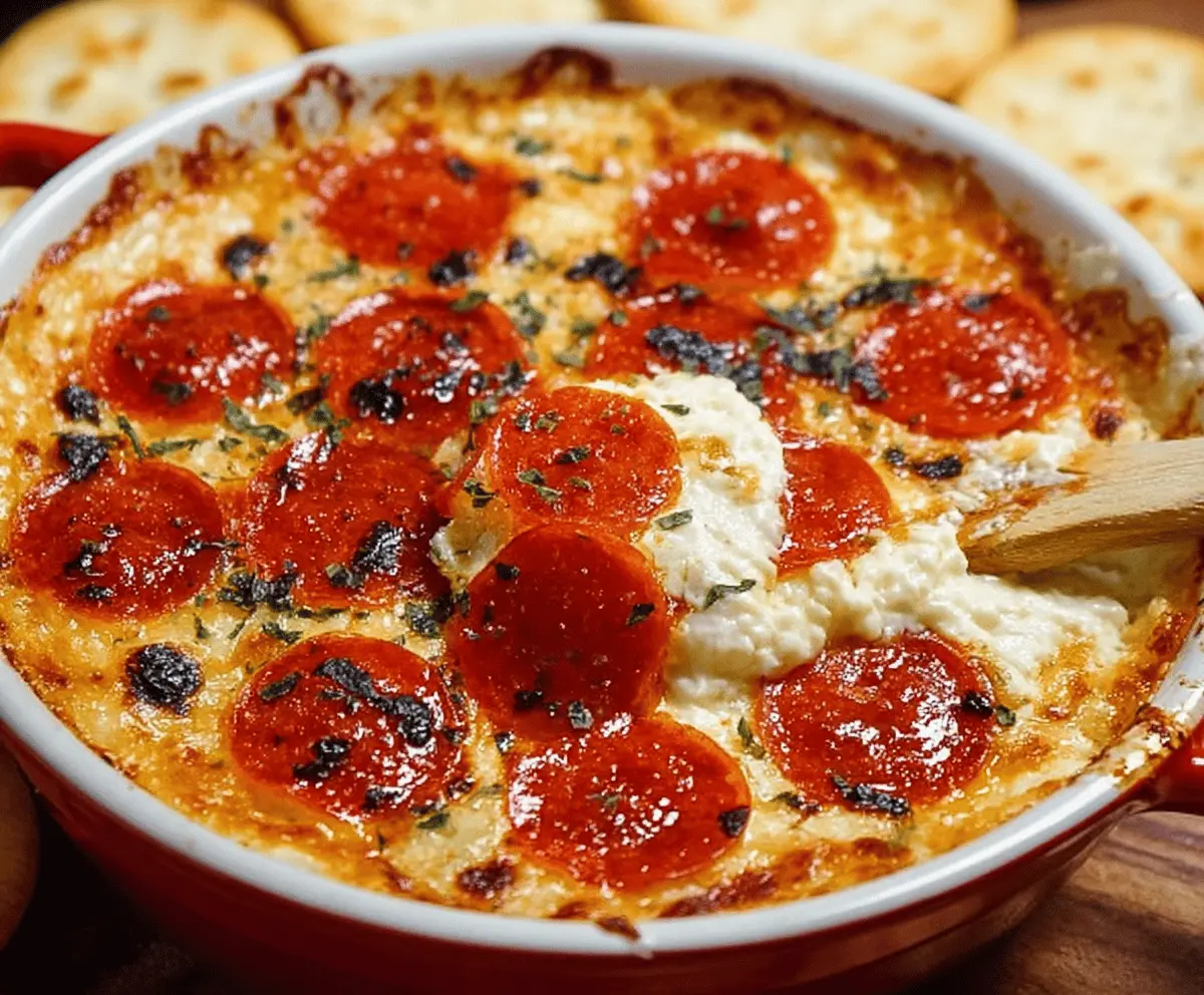 Easy Cream Cheese Pizza Dip