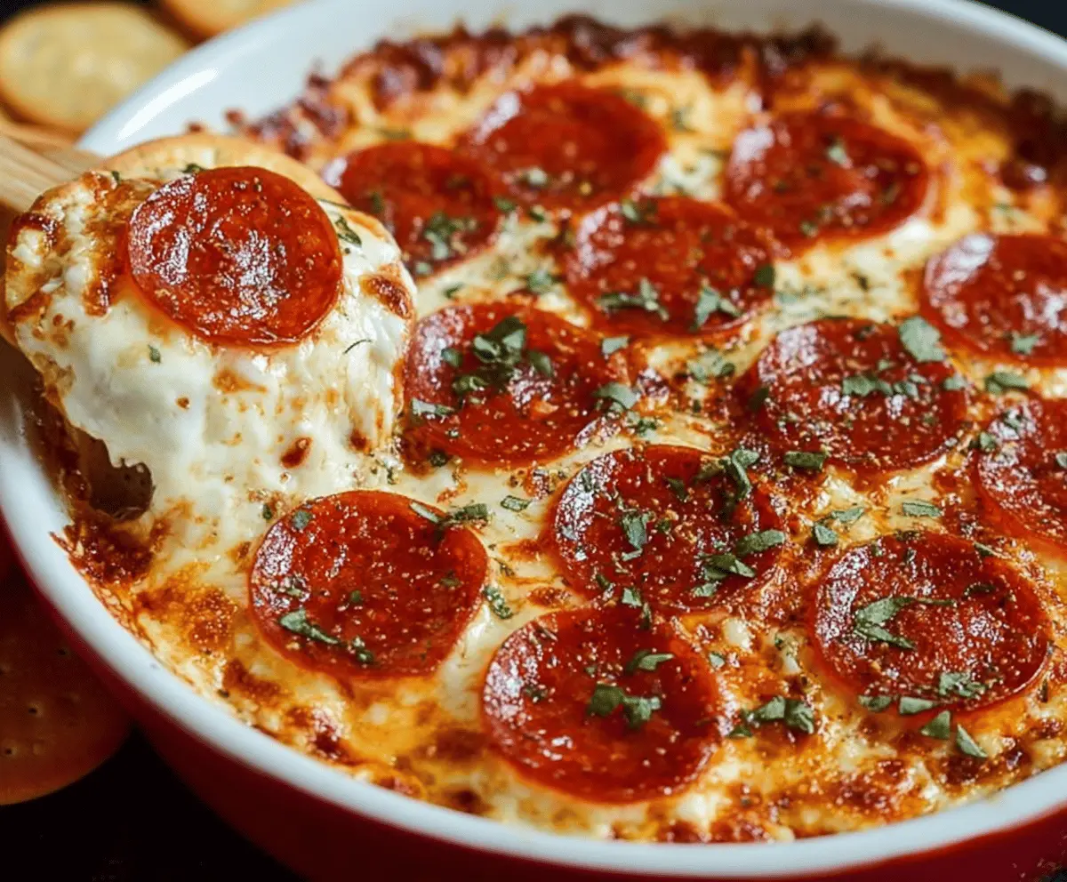 Pizza dip with cream cheese