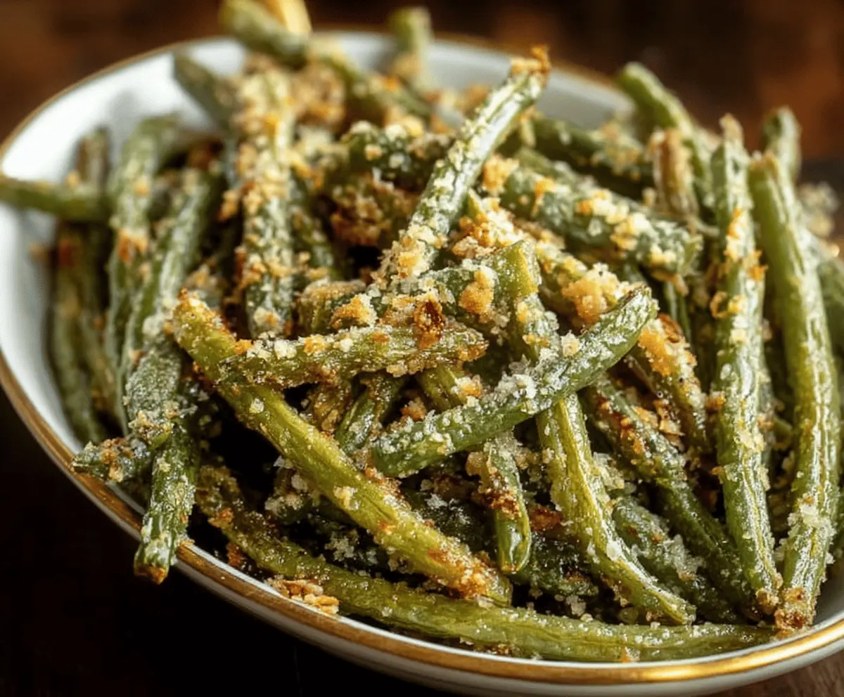 Easy Roasted Parmesan Green Beans