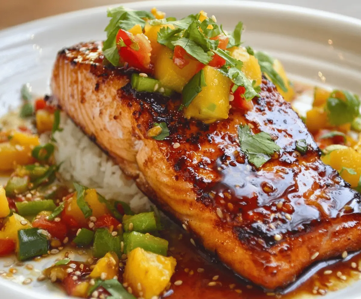 Easy Mango Teriyaki Salmon Recipe