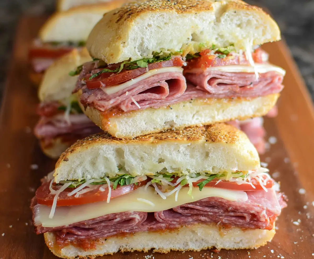 Easy Baked Italian Sub Sandwiches