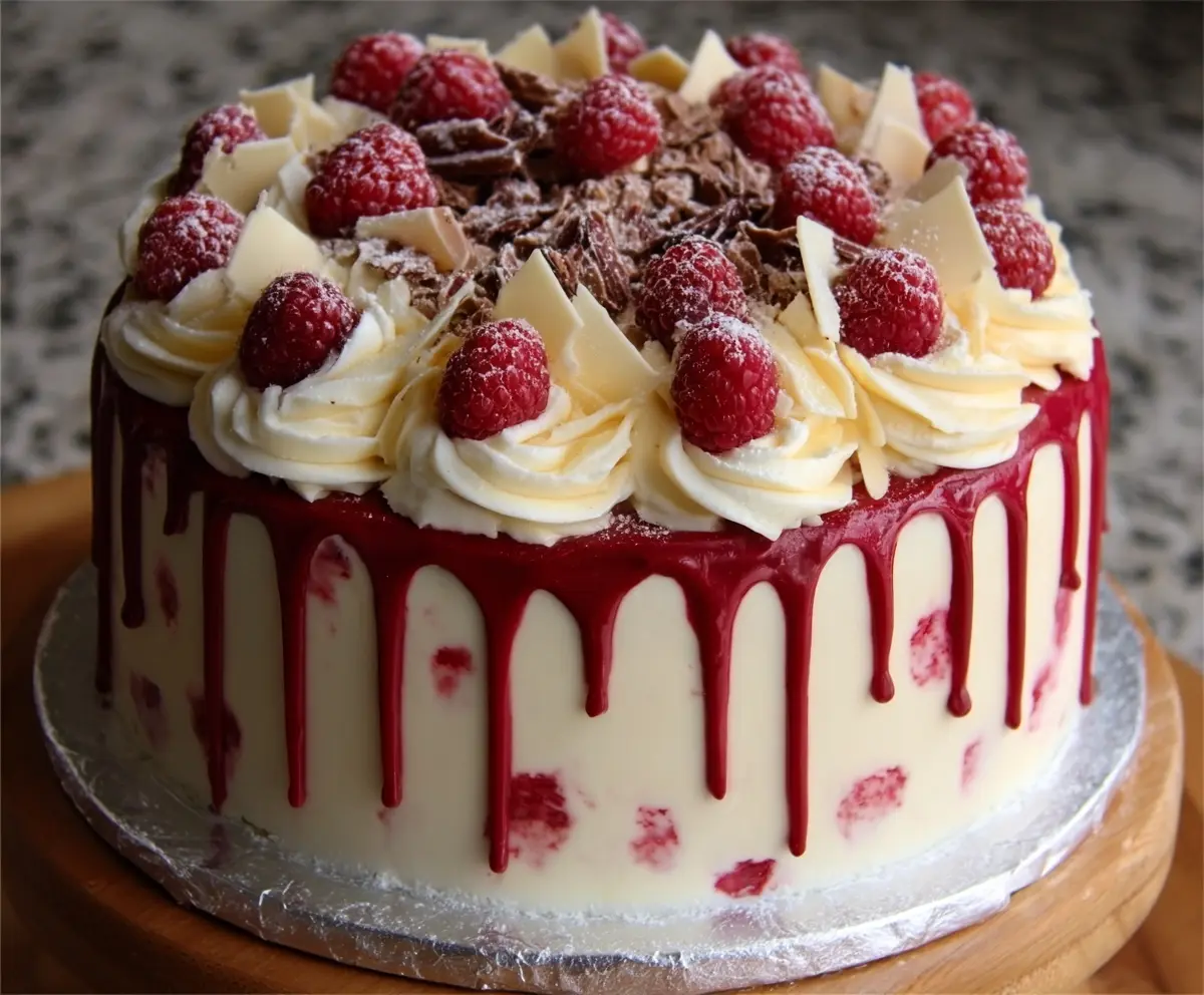 White Chocolate Raspberry Dream Cake
